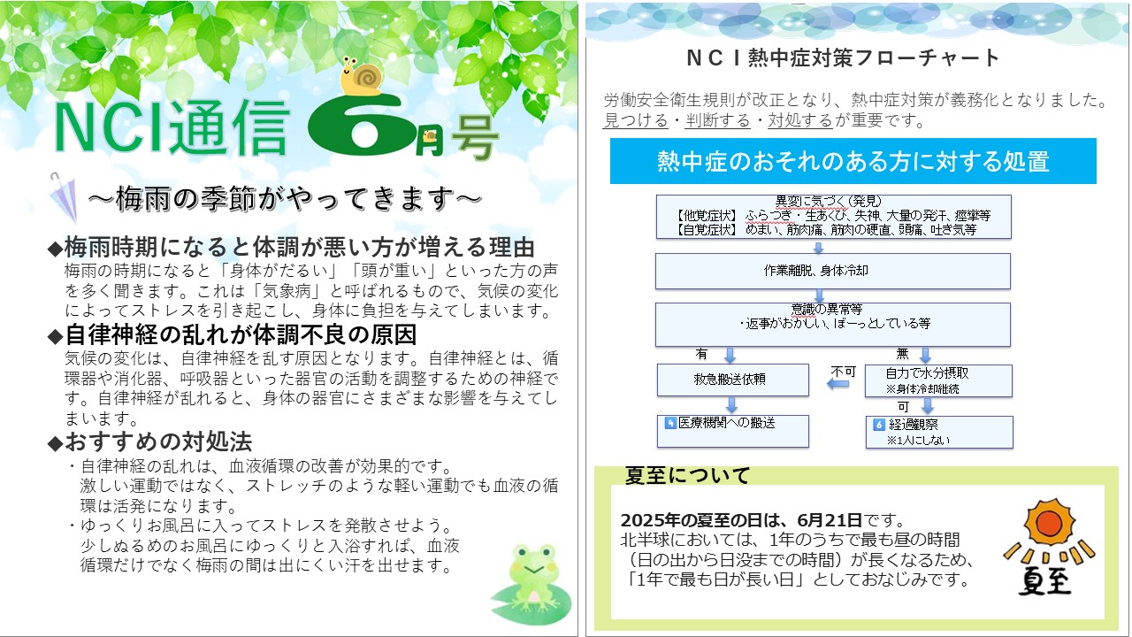 NCI通信2025年6月号☆
