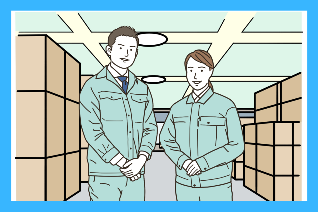 alt="工場勤務に向いている男女”