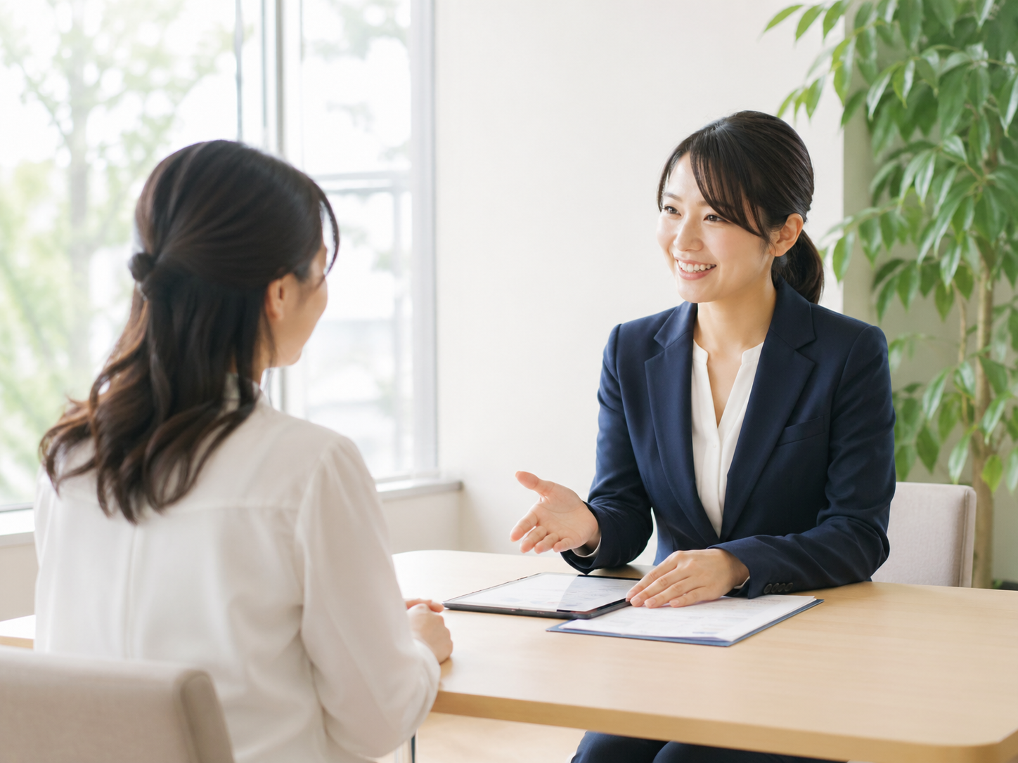 仕事相談の様子