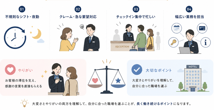 alt="フロントスタッフのきつくて大変なところ”
