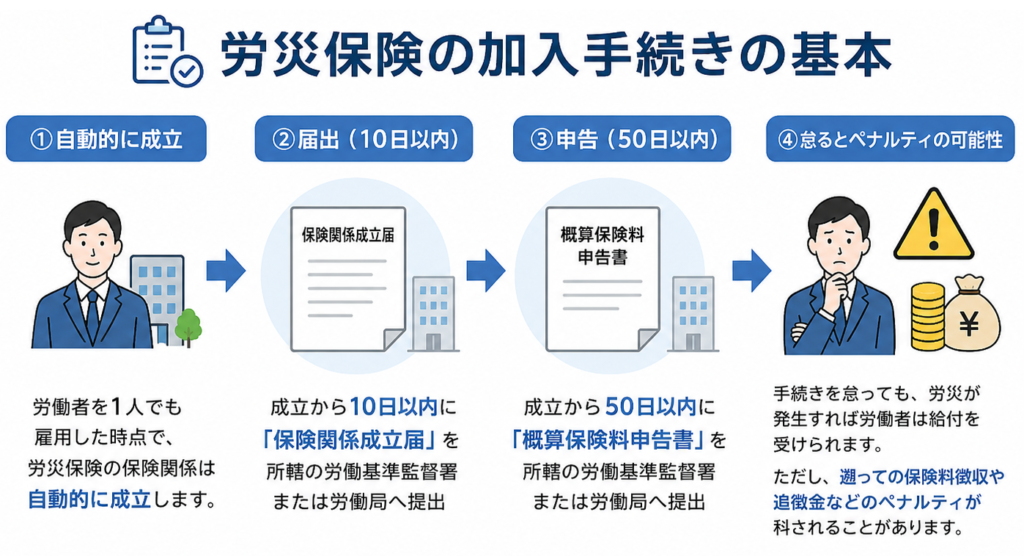alt="労災保険の加入手続きについて”