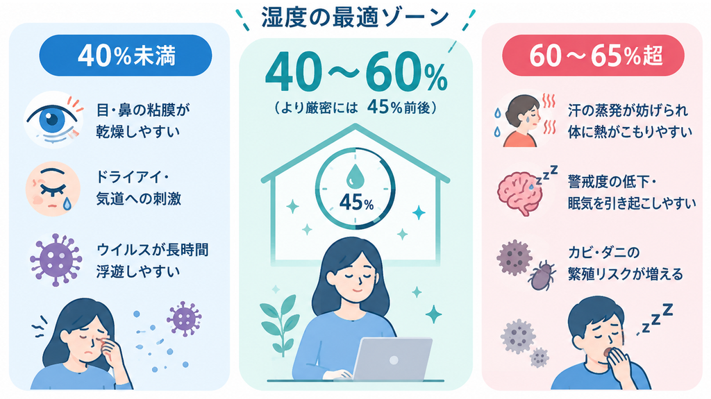 alt="生産性を上げる環境に最適な湿度